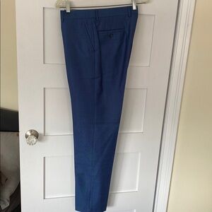 Men’s Moods of Norway Blue Wool/Silk Pants 33X 32 Inseam